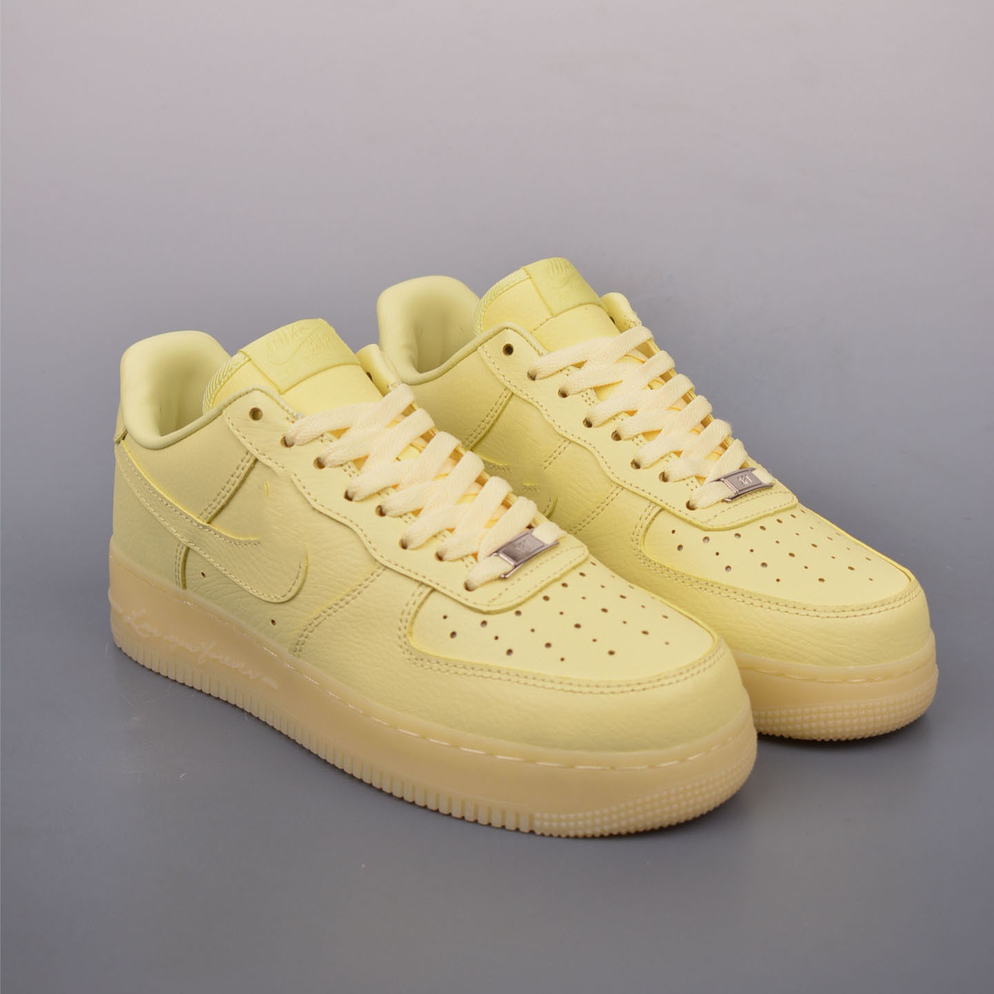 Air force 1 low top af1 lemon yellow versatile casual sports soft comfortable campus style all-match sneakers
