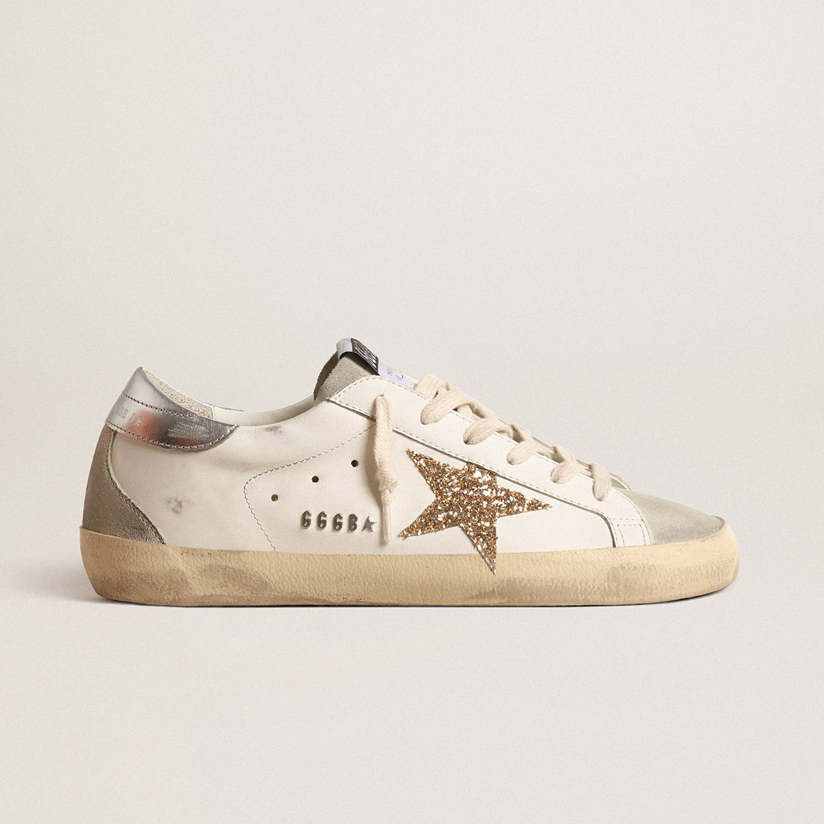 Korean distressed star dirty shoes for women 2024 new arrivaleasiest for match popular sneakers hidden heel dirty cowhide white shoes