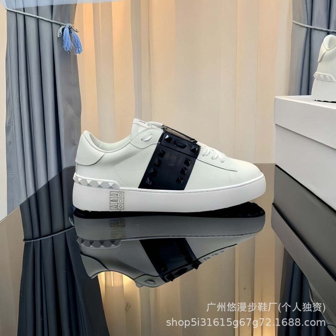 Vt rivet white shoes women’s all year roundeasiest for matchmen’s and women’s same style sports shoes whitethick solefashioncouple sneakers