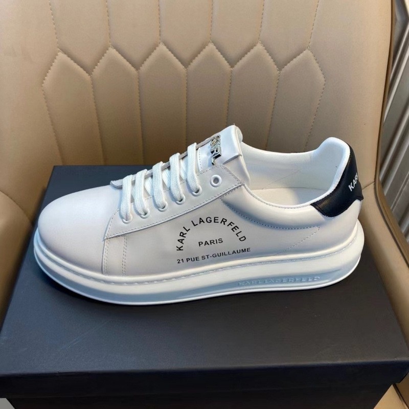 European genuine leather 2025 off-white new men’s shoes high-end casual shoes chunky sole fashion sneakers trendy white shoes