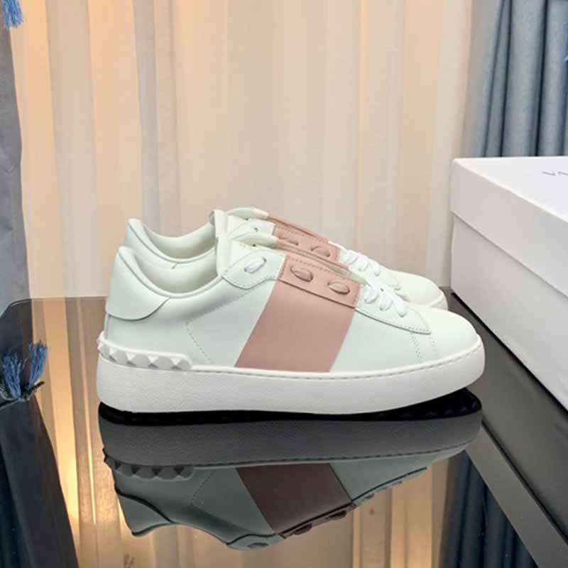 Exportv casual sports shoes, studded white shoes, genuine leather fashiontrendycoupleflats, men’s and women’s same shoes