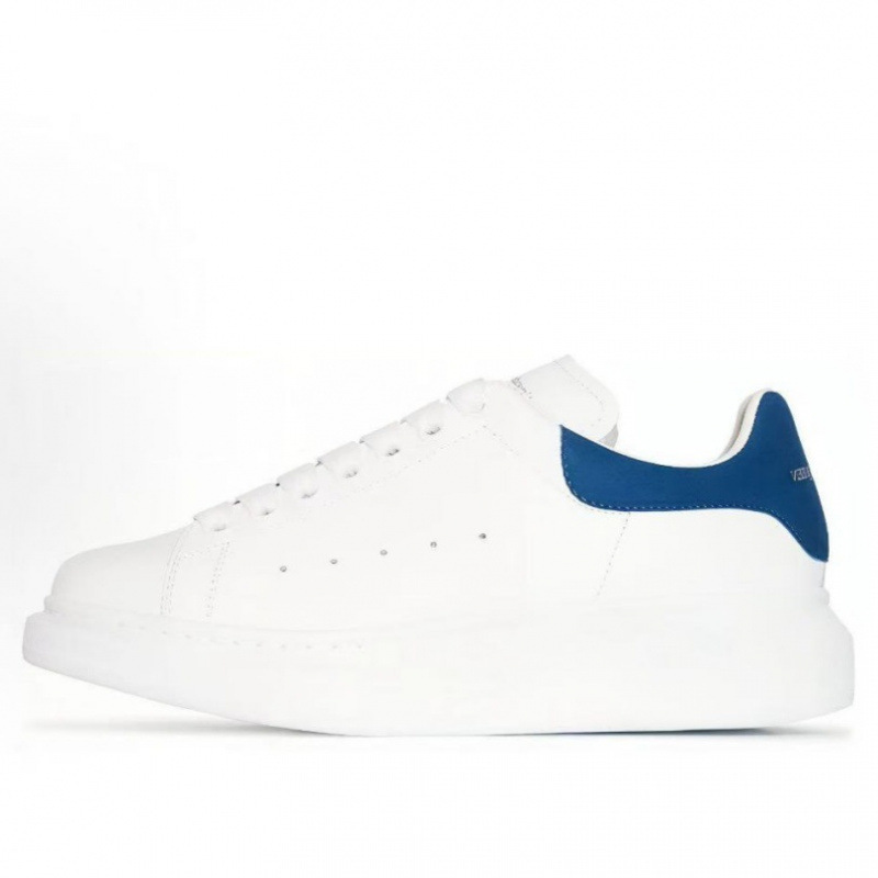 Mcqueen white leather sneakers – versatile platform shoes for men and women – chunky sole, 5cm height increase – cross-border bestseller