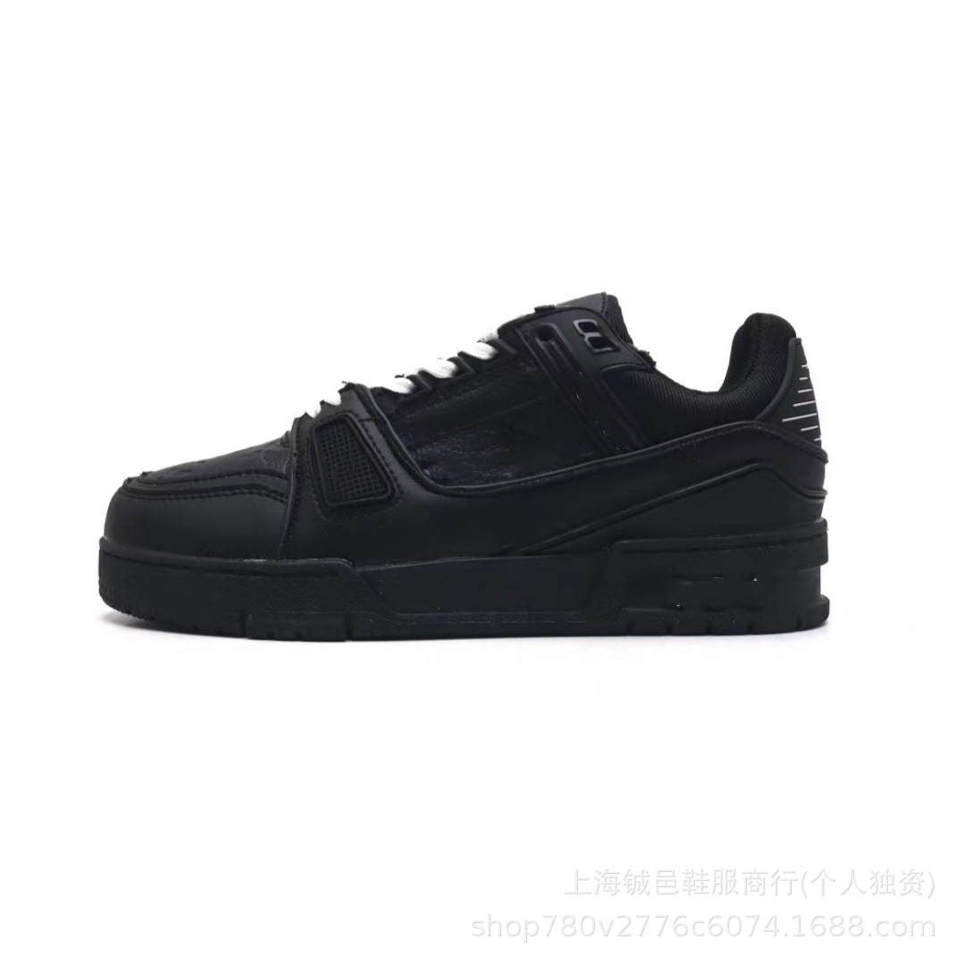 High version lujia trainer white cement white shoes women’s classic casual denim blue genuine leather lujia shoes