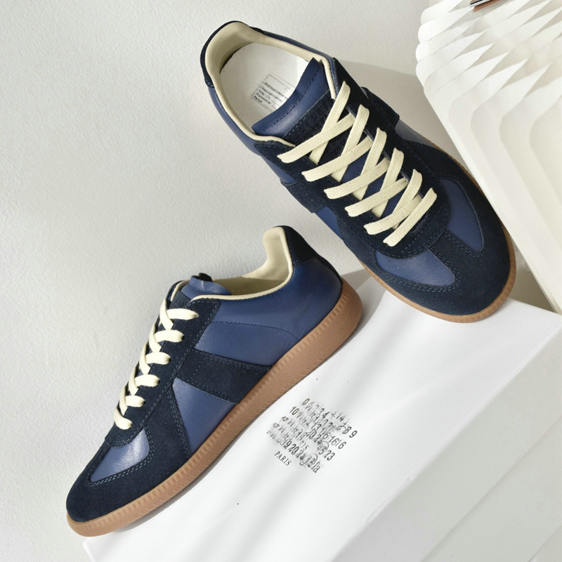 Legend of the gods! all colors! top version fashionniche style genuine leather german training shoes graffiti color matching couple white shoes sneakers