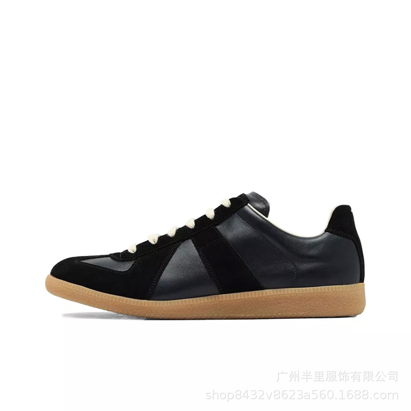 Pure original mm6 german training shoes men’s sneakers hidden heel genuine leather white shoes women’s retro classic summer cross-border