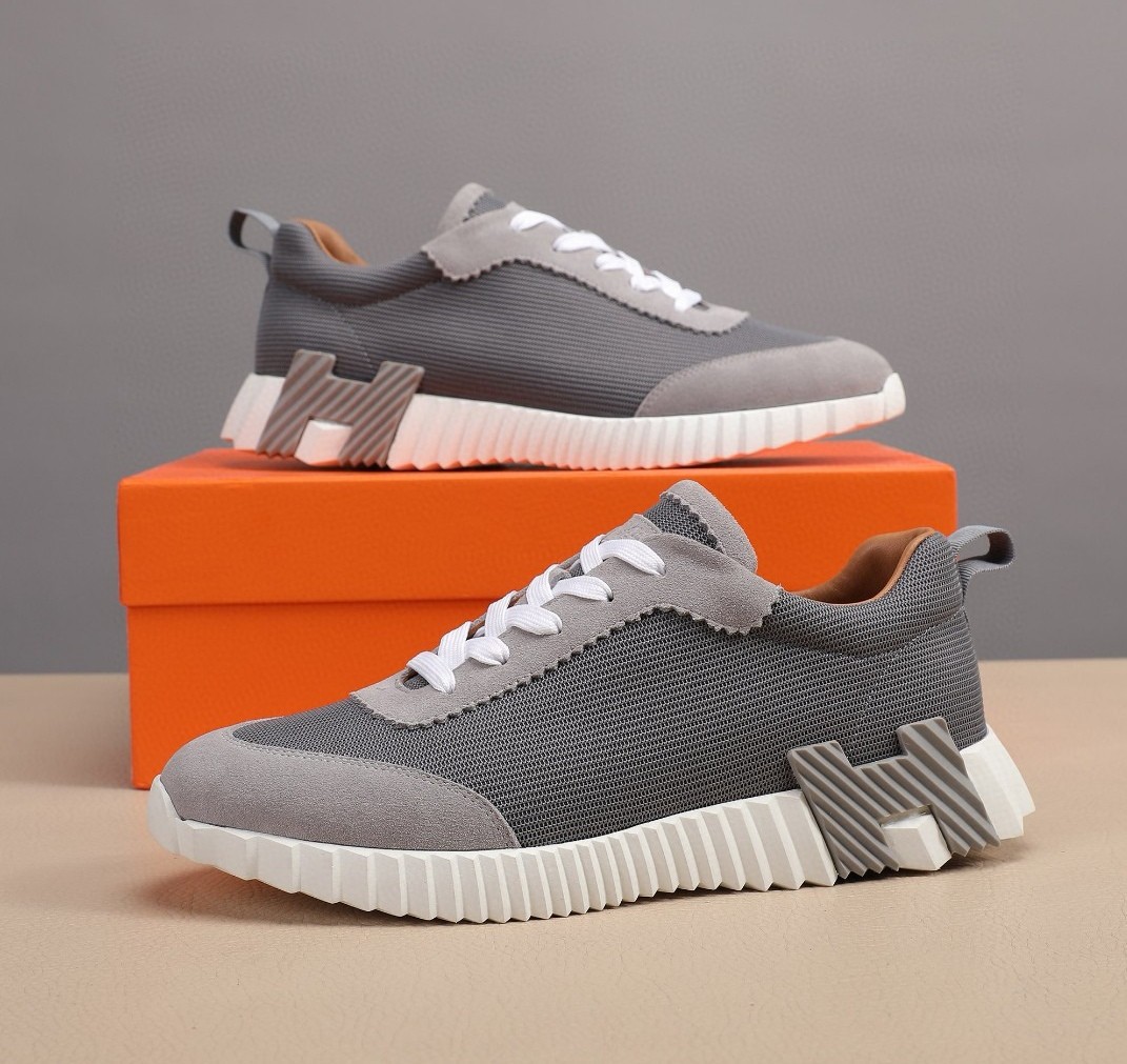 European station 2025 new h brand men’s thick-soled shock-absorbing running shoes casual white sneakers sports shoes cross-border