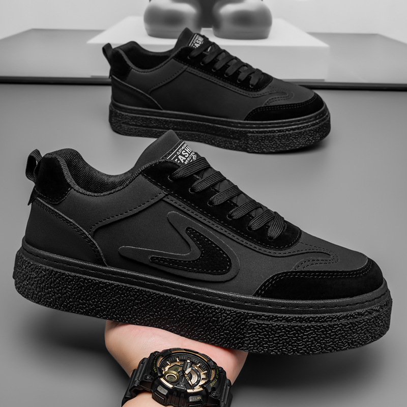 Men’s spring 2024 new korean style trendy versatile athletic casual chunky sole anti-slip wheat-colored fashion sneakers